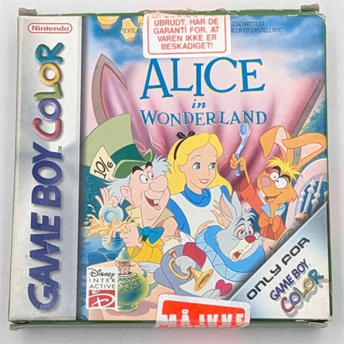Alice in Wonderland - Komplet I Æske - GameBoy Color spil (B Grade) (Genbrug)